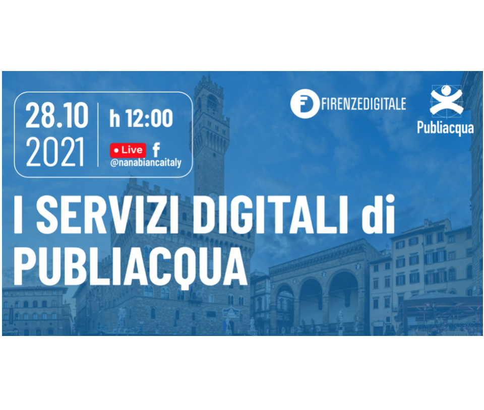 Open talks con Nana Bianca su servizi digitali di Publiacqua