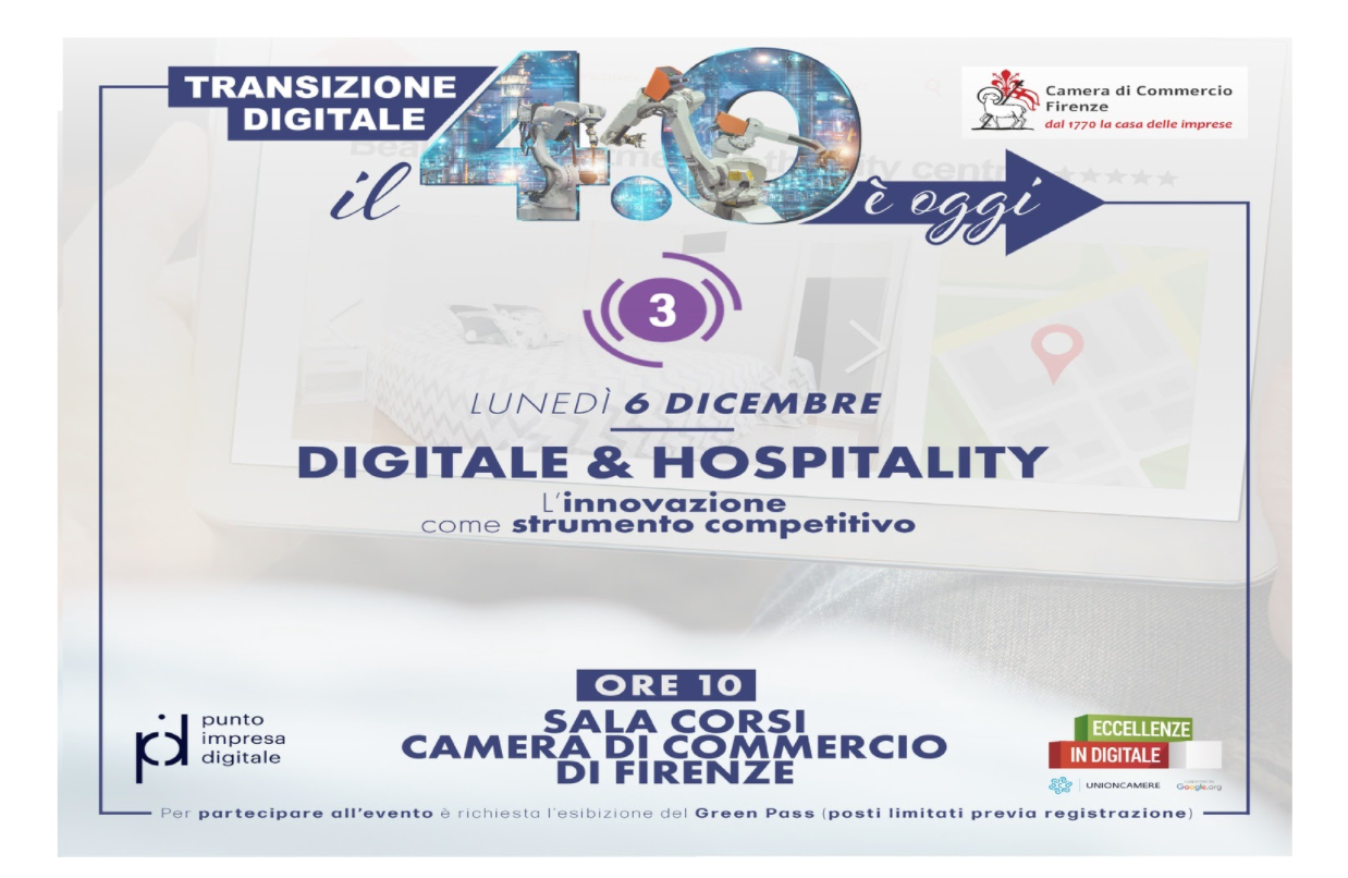 Evento CCIA su Digitale e Hospitality del 6 dicembre 2021