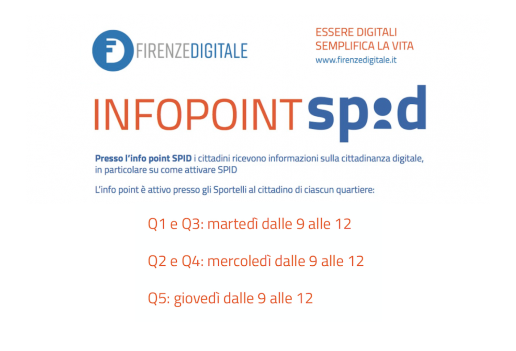 Infopoint Spid attivi fino al 30 dicembre 2021