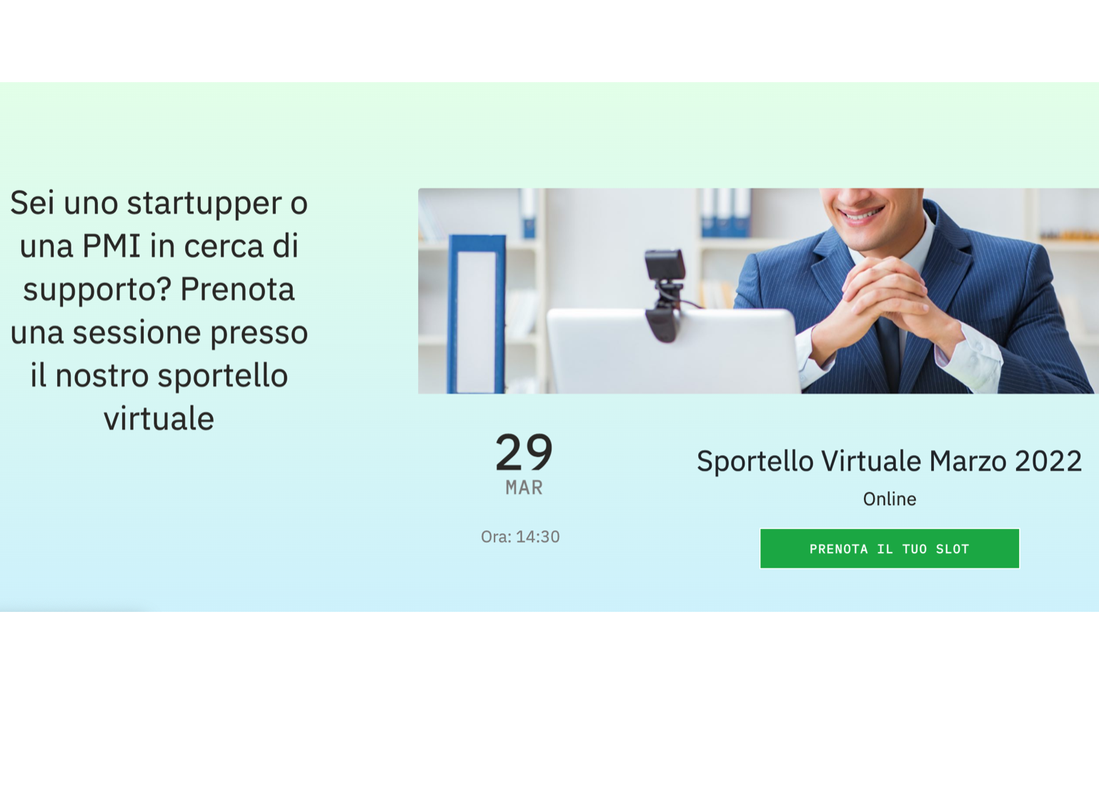 Sportello Virtuale consulenza e orientamento per startupper e PMI