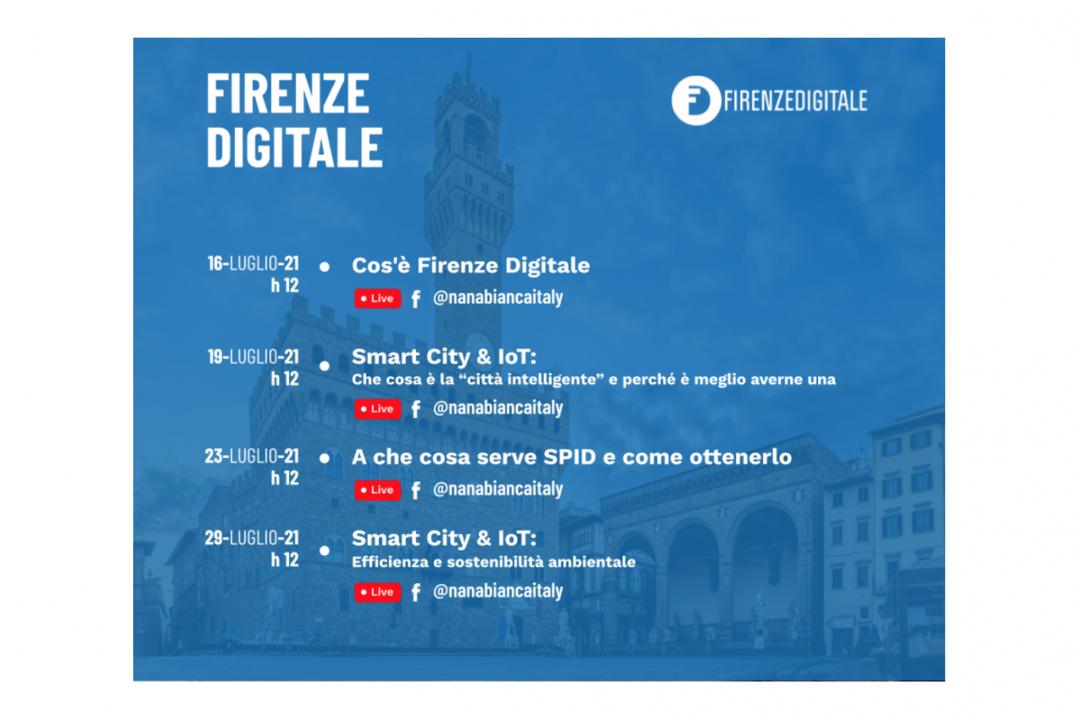 Open Talks Firenze Digitale e Nana Bianca di luglio 2021
