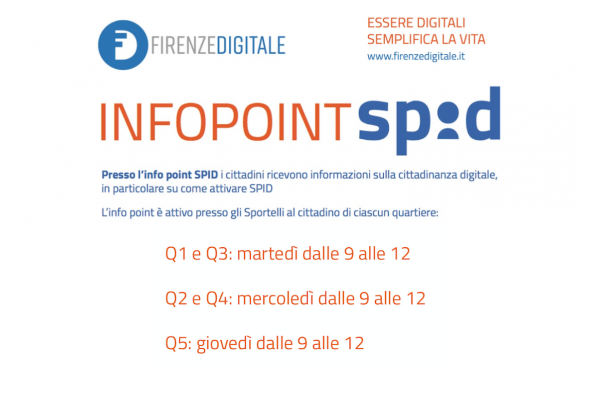Infopoint spid Firenze digitale novembre dicembre 2021