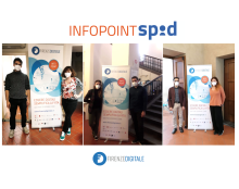 Info point SPID e foto degli operatori presso i quartieri