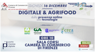 Conferenza su Digitale e Agrifood di Camera di Commercio di Firenze