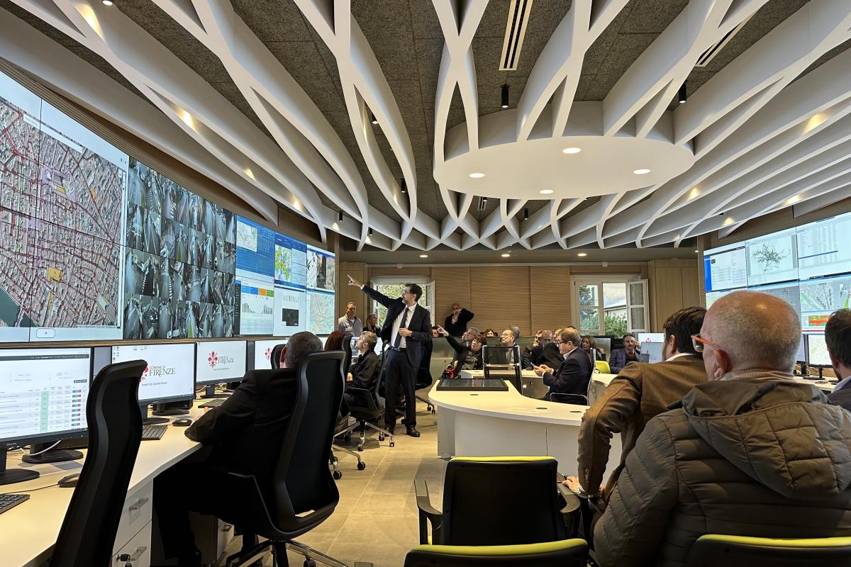 Inaugurazione smart city control room Firenze