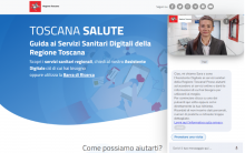 Schermata portale Toscana Salute e chat con Sara il nuovo assistente virtuale